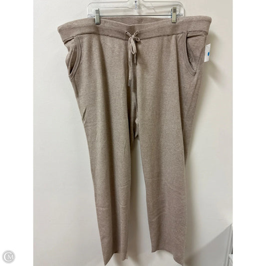 Pants Lounge By Chicos In Tan, Size: 2x