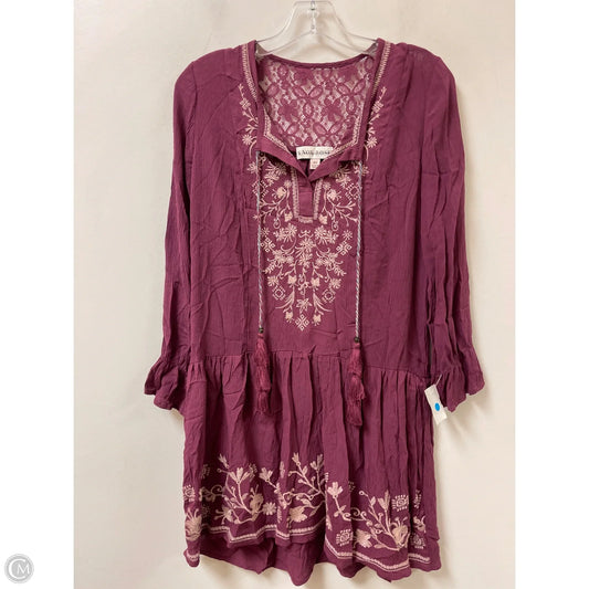 Dress Casual Short By Knox Rose In Purple, Size: Xs