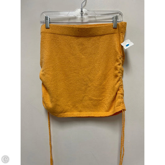 Skirt Mini & Short By Free People In Yellow, Size: S