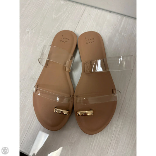 Sandals Flats By A New Day In Tan, Size: 6