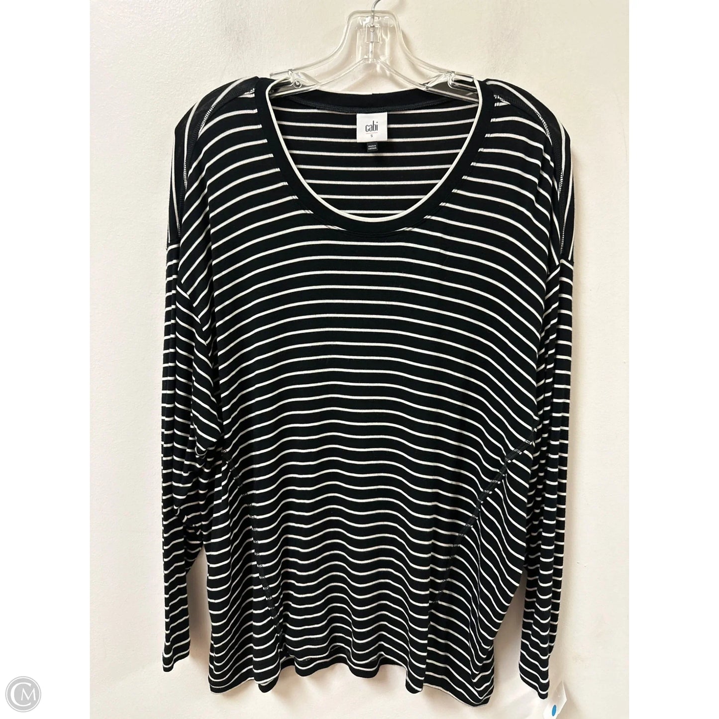 Top Long Sleeve By Cabi In Black, Size: S