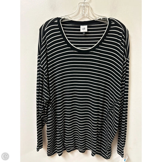 Top Long Sleeve By Cabi In Black, Size: S