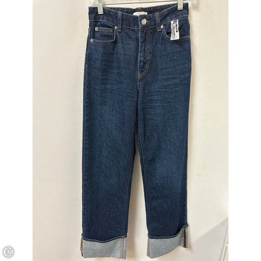 Jeans Wide Leg By H&m In Blue Denim, Size: 2