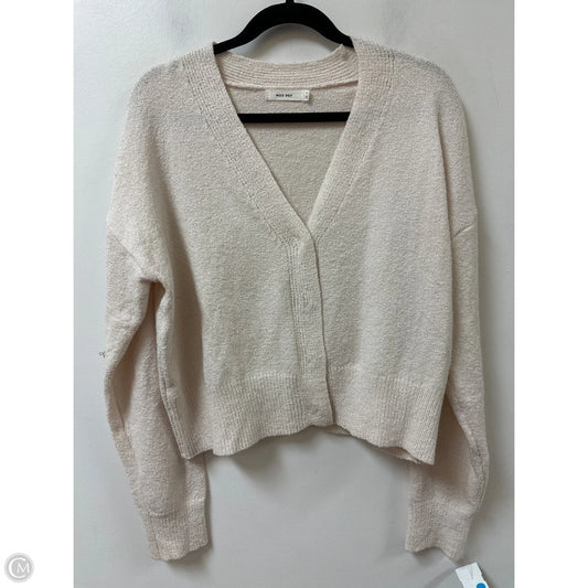 Sweater Cardigan By Cmc In Cream, Size: L