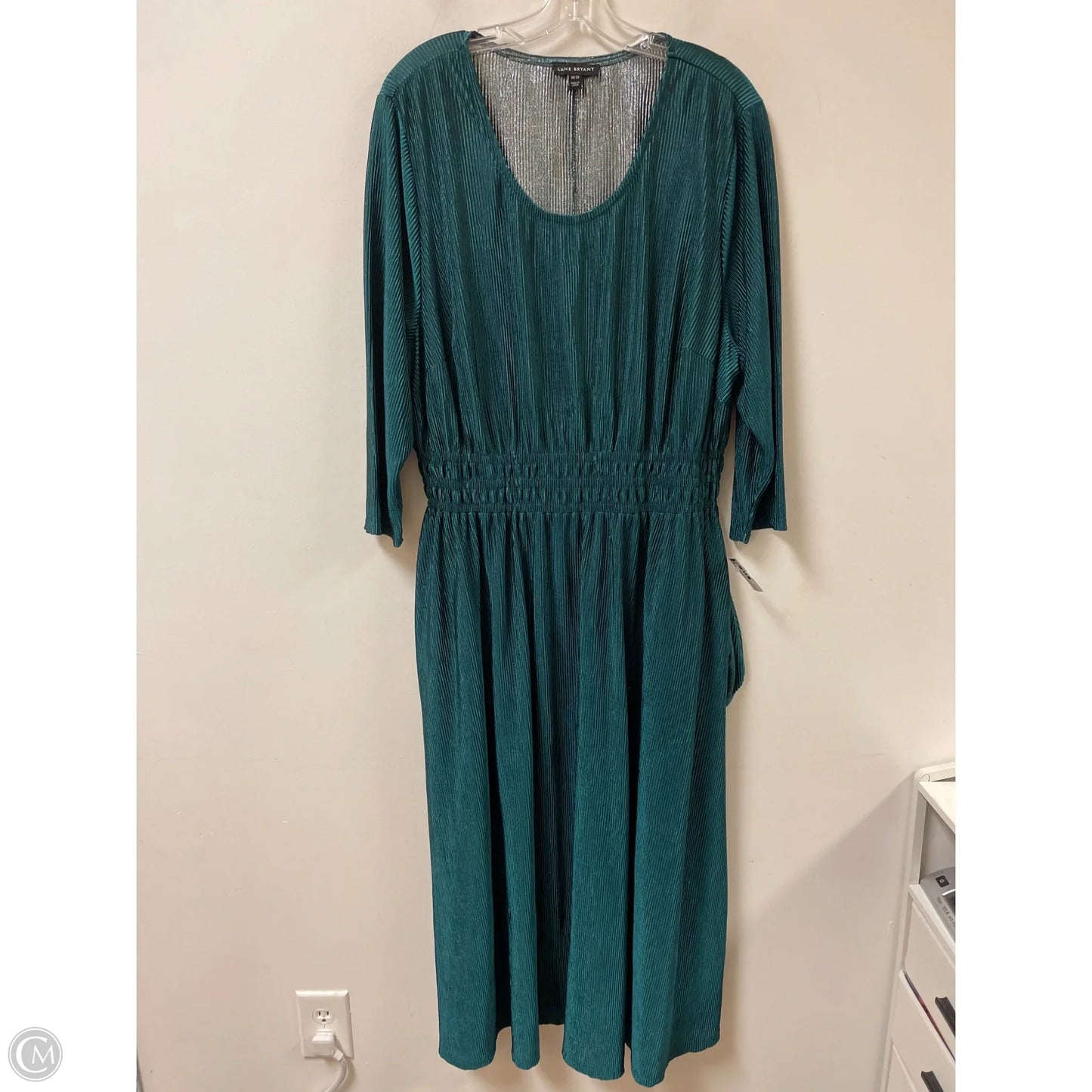 Dress Casual Maxi By Lane Bryant In Green, Size: 2x