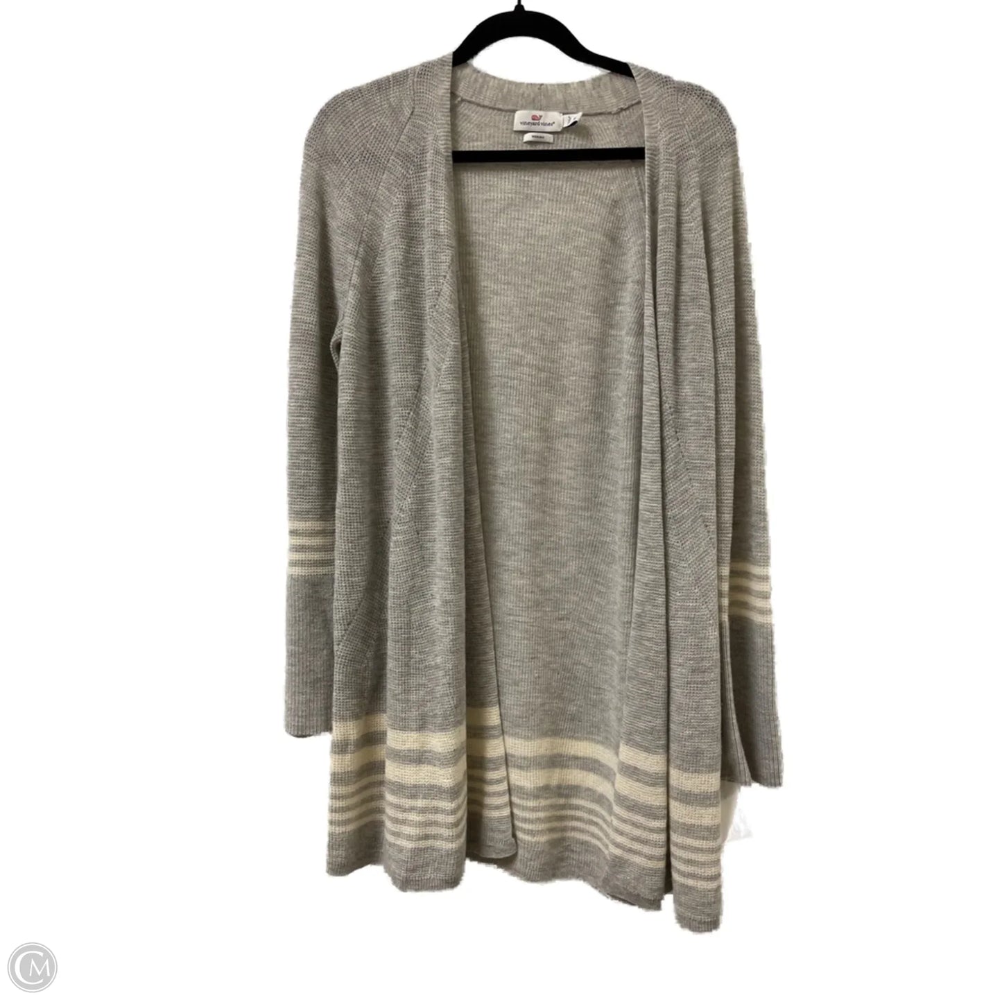 Sweater Cardigan By Vineyard Vines In Grey, Size: M