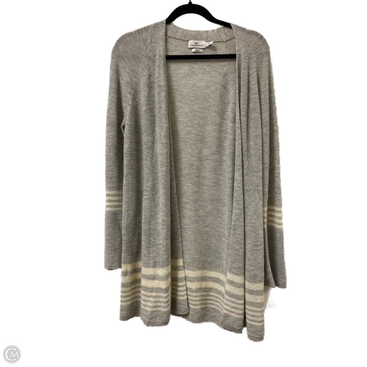 Sweater Cardigan By Vineyard Vines In Grey, Size: M