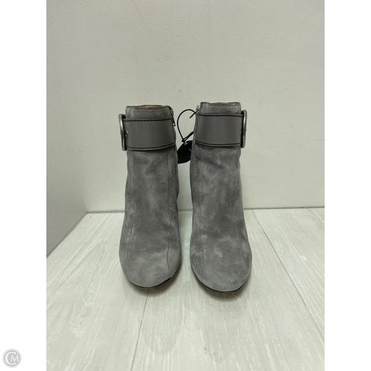 Boots Designer By Coach In Grey, Size: 6.5