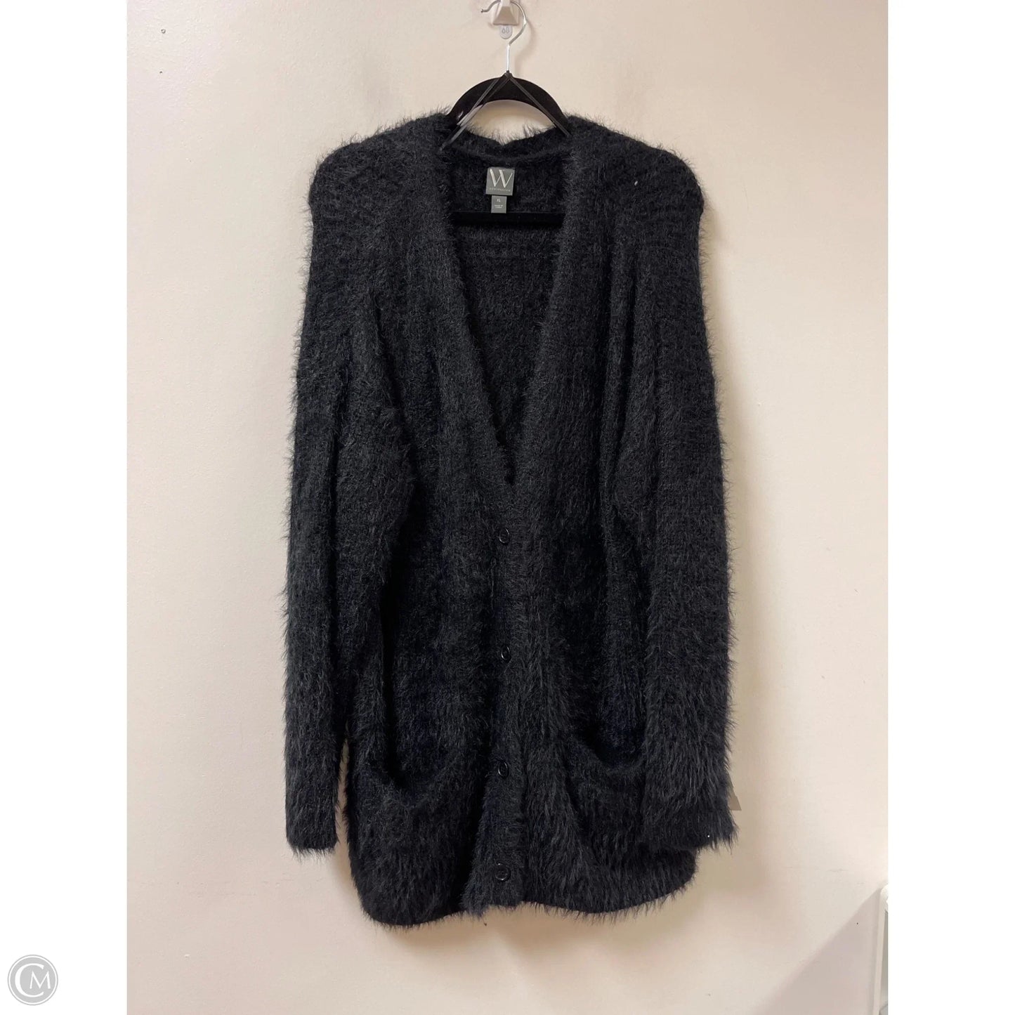 Sweater Cardigan By Worthington In Black, Size: Xl