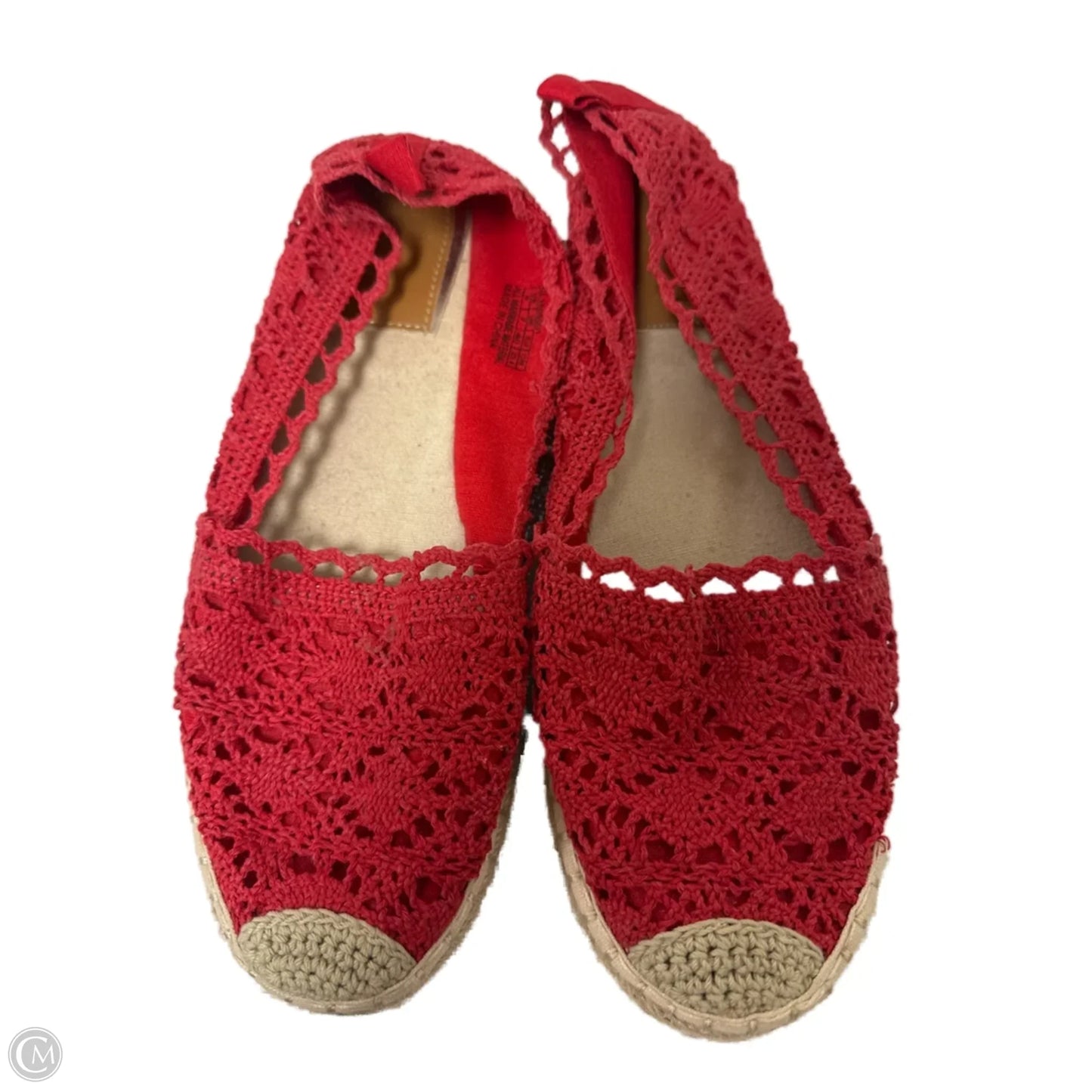 Shoes Flats By Clothes Mentor In Red, Size: 9