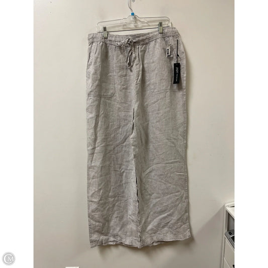 Pants Linen By Jones New York In Grey, Size: 1x