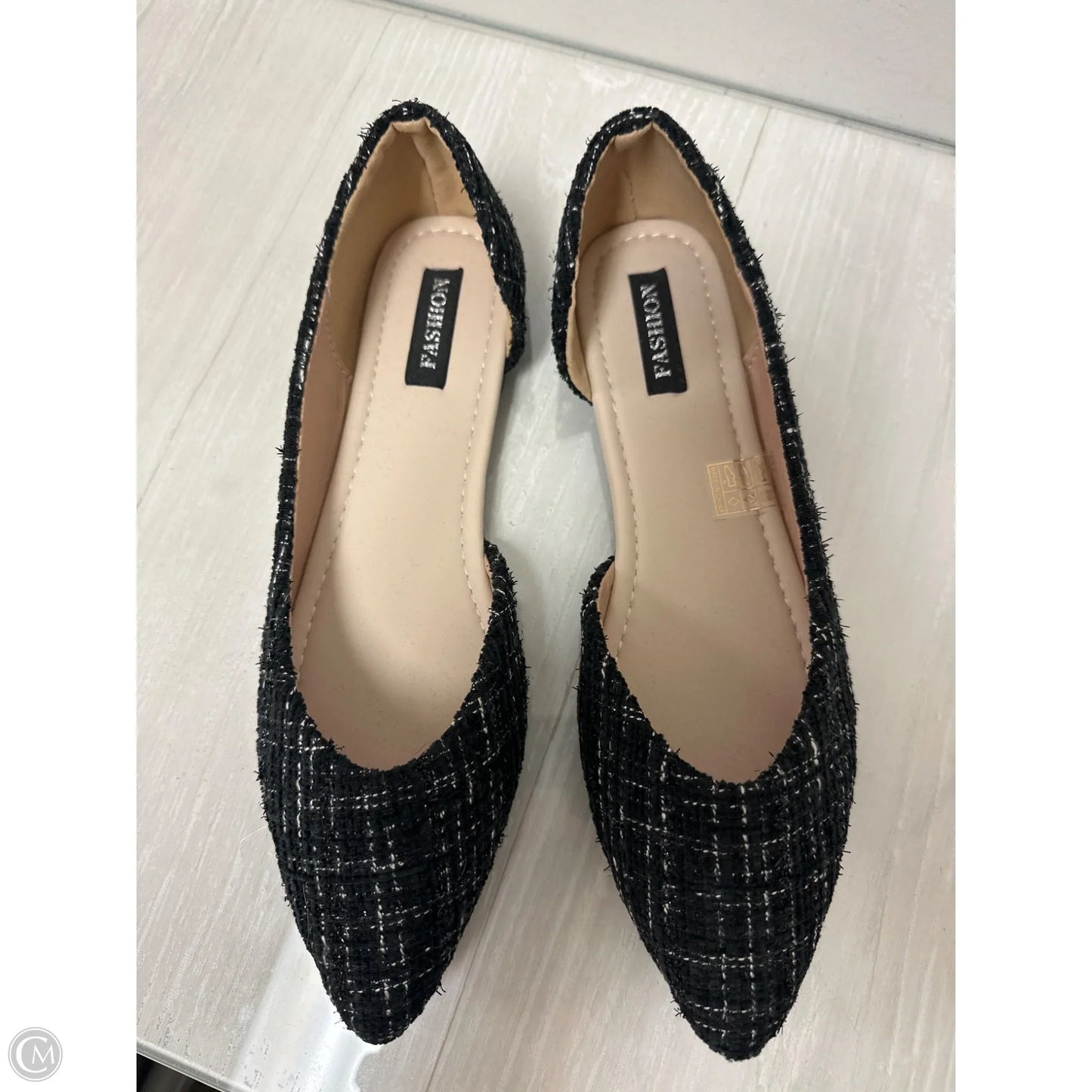 Shoes Flats By Clothes Mentor In Black, Size: 11.5
