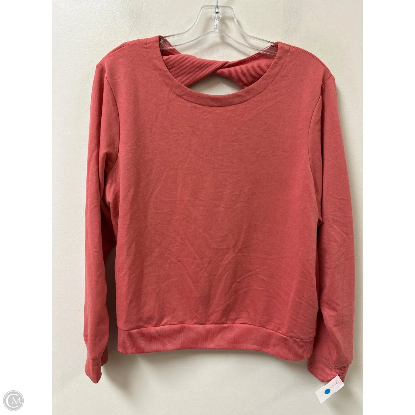 Athletic Sweatshirt Crewneck By Avia In Coral, Size: L