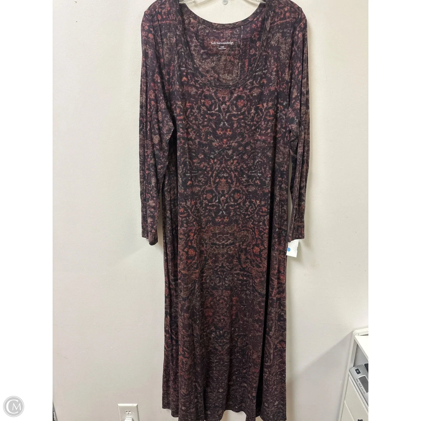 Dress Casual Maxi By Soft Surroundings In Brown, Size: L
