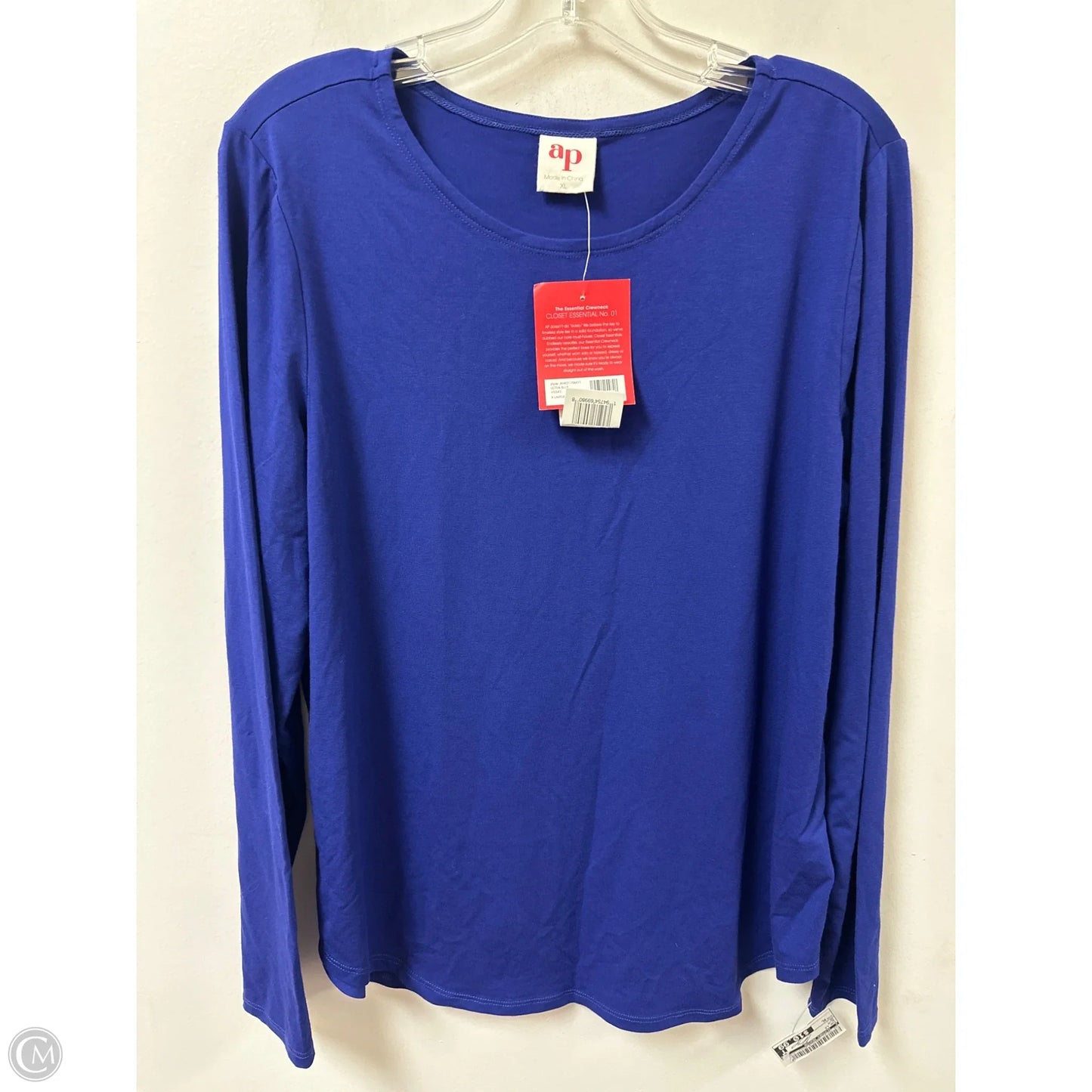 Top Long Sleeve By Clothes Mentor In Blue, Size: Xl