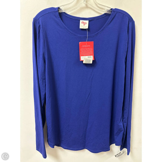 Top Long Sleeve By Clothes Mentor In Blue, Size: Xl