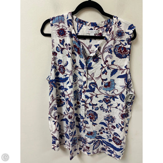 Top Sleeveless By Liz Claiborne In Geometric Pattern, Size: 1x