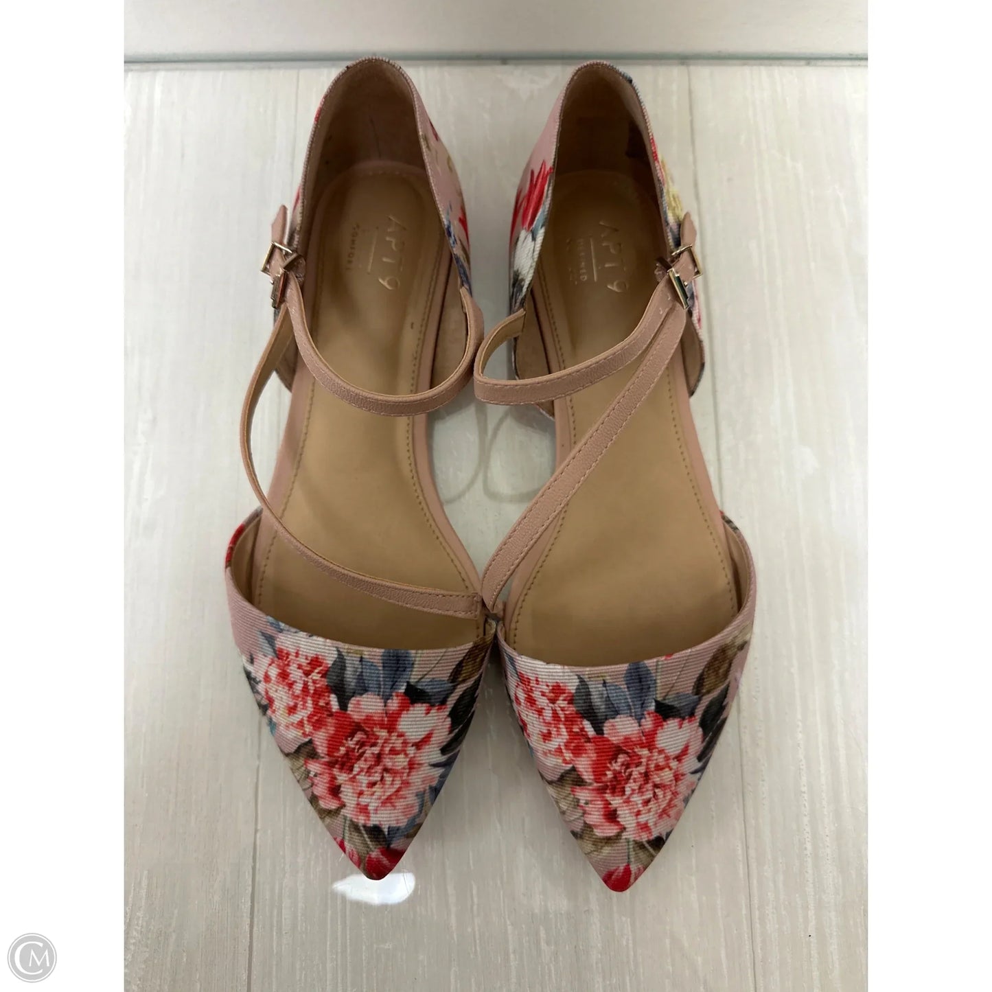 Shoes Flats By Apt 9 In Floral Print, Size: 7.5