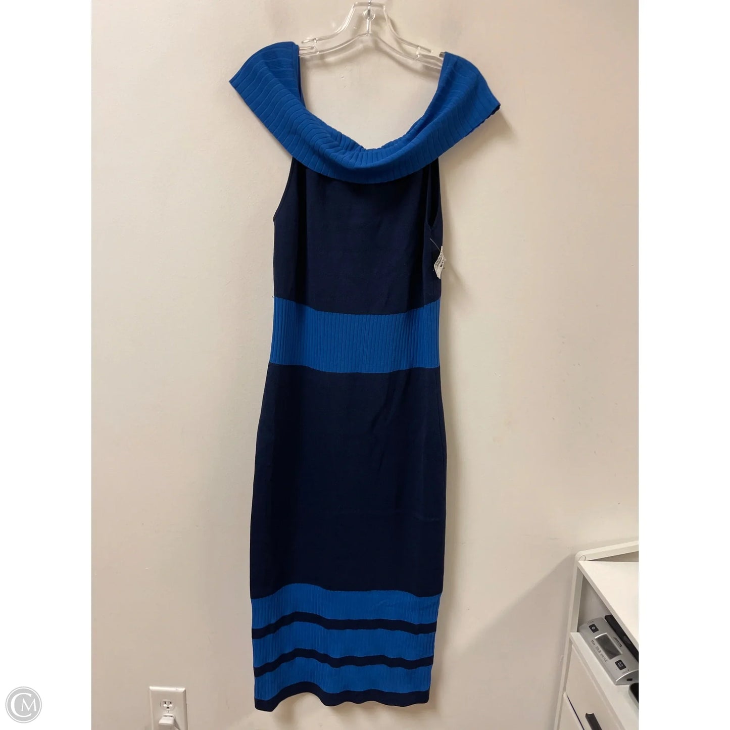 Dress Casual Maxi By Eva Mendes In Blue, Size: Xl