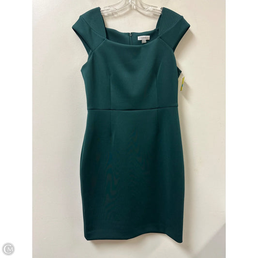 Dress Casual Short By Calvin Klein In Green, Size: L