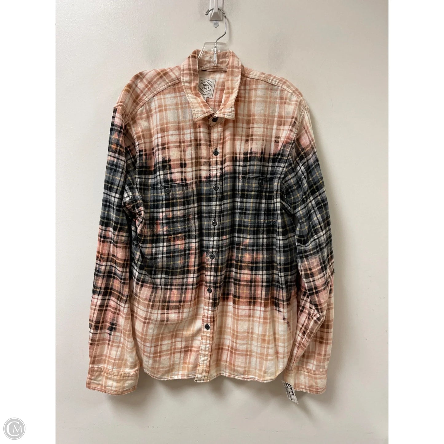 Blouse Long Sleeve By True Craft In Plaid Pattern, Size: 1x