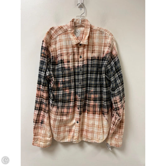 Blouse Long Sleeve By True Craft In Plaid Pattern, Size: 1x
