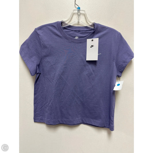 Athletic Top Short Sleeve By Nike Apparel In Purple, Size: Xs