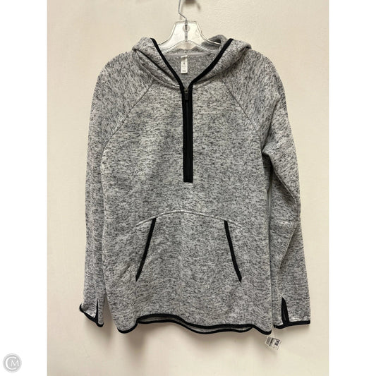 Athletic Sweatshirt Hoodie By Ideology In Grey, Size: L