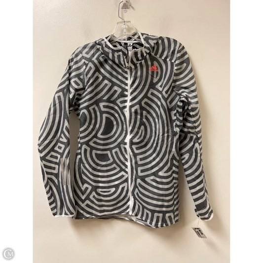 Athletic Jacket By Adidas In Grey, Size: M