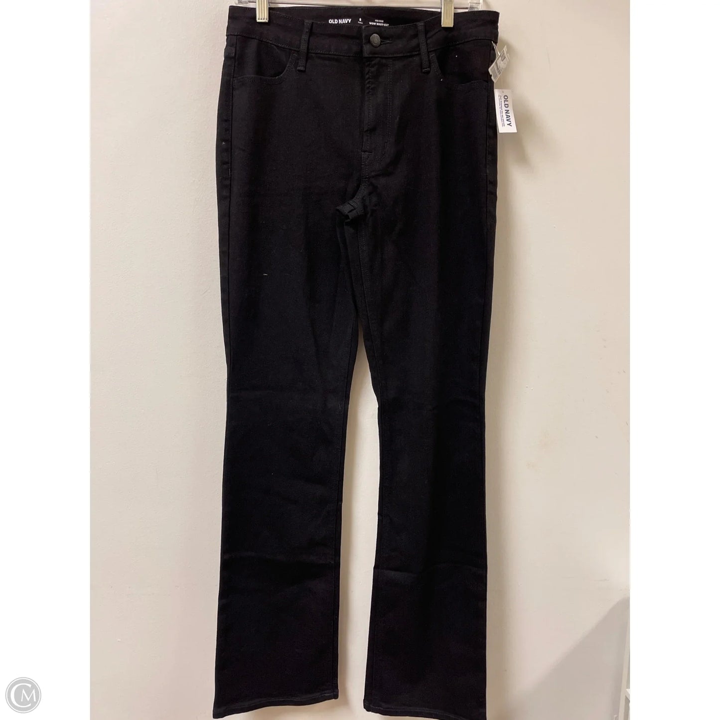 Jeans Straight By Old Navy In Black, Size: 8