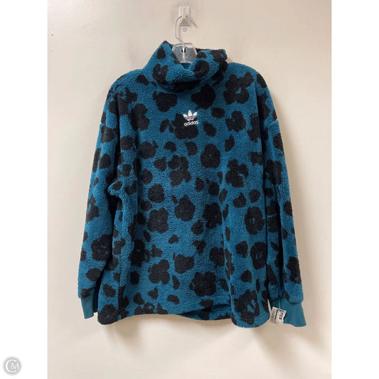 Athletic Sweatshirt Crewneck By Adidas In Blue, Size: M
