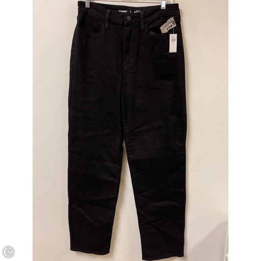 Jeans Straight By Old Navy In Black, Size: 8
