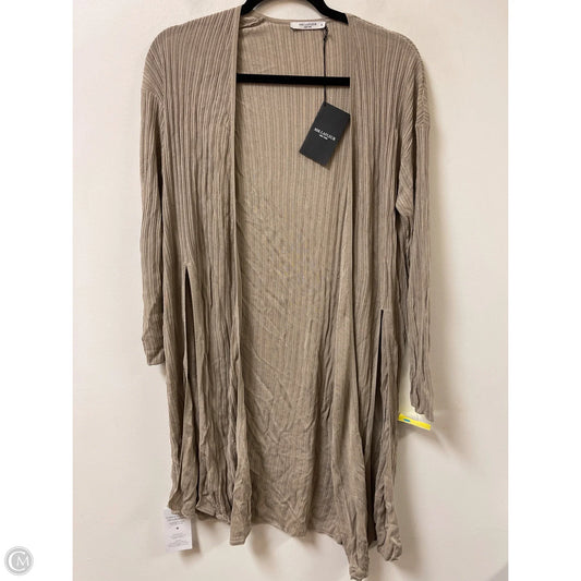 Sweater Cardigan By Cma In Tan, Size: M