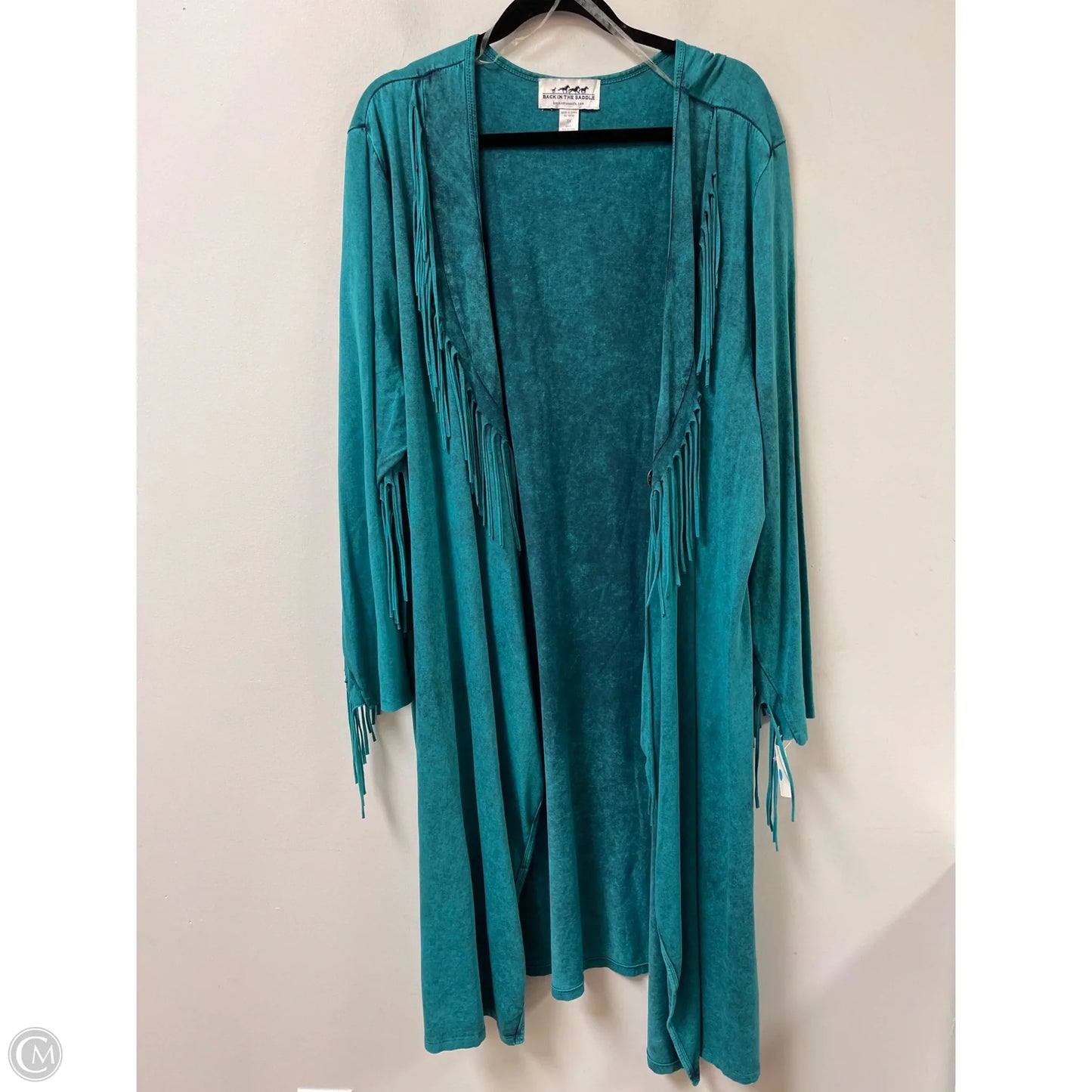 Sweater Cardigan By Clothes Mentor In Teal, Size: 3x