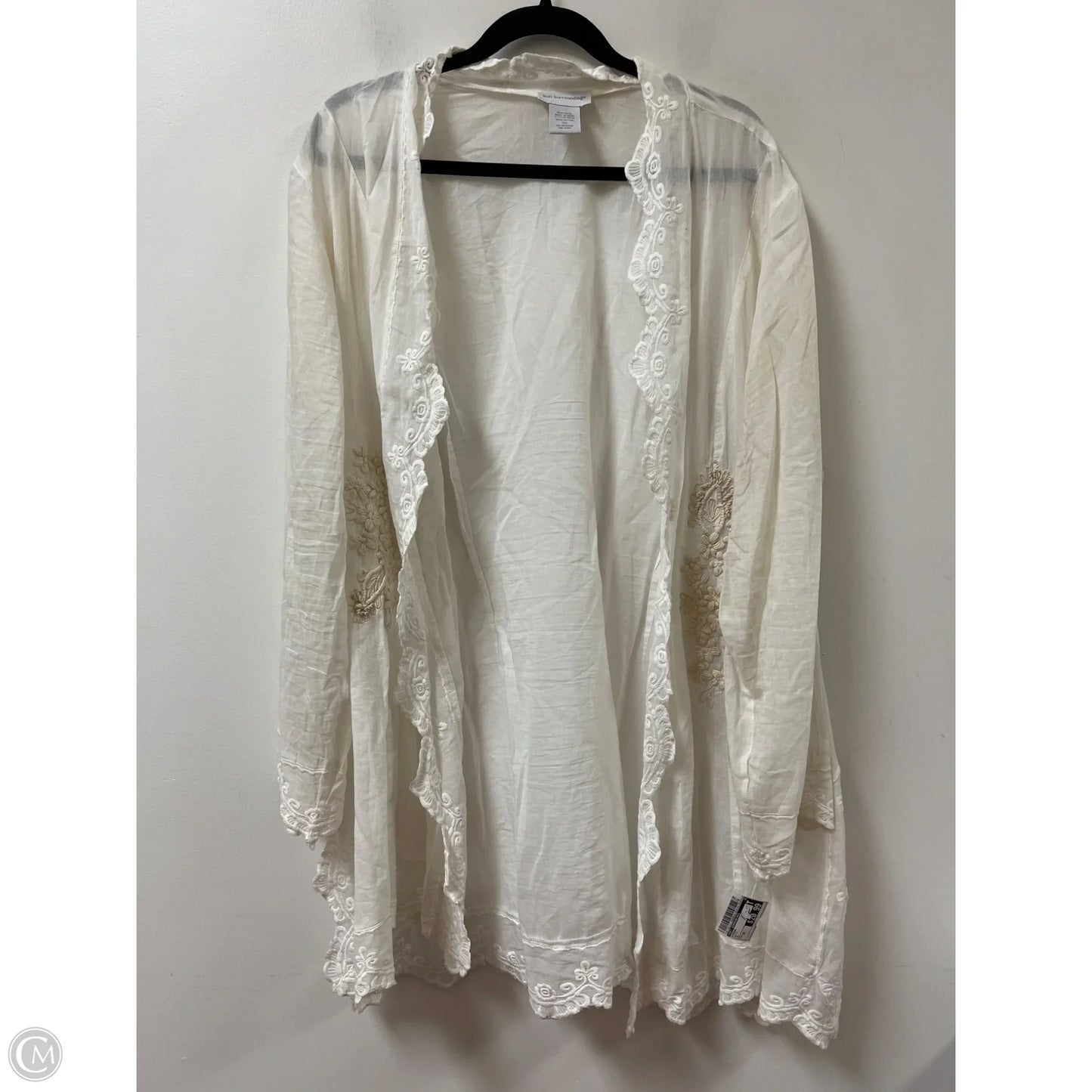 Kimono By Soft Surroundings In White, Size: 3x