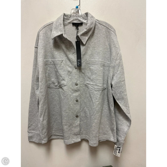 Jacket Shirt By Jane And Delancey In Grey, Size: Xl