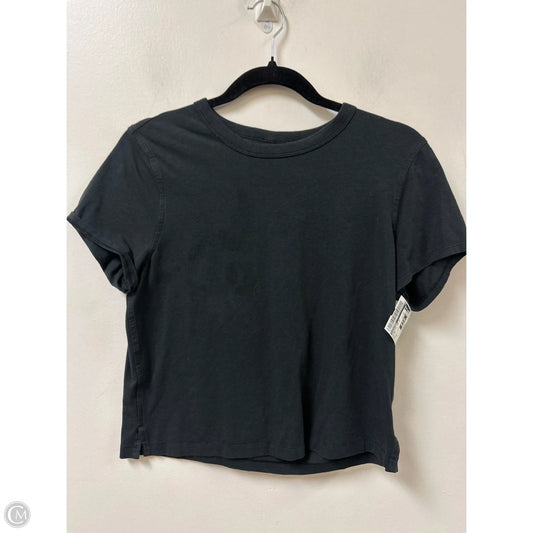 Athletic Top Short Sleeve By Lululemon In Black, Size: S