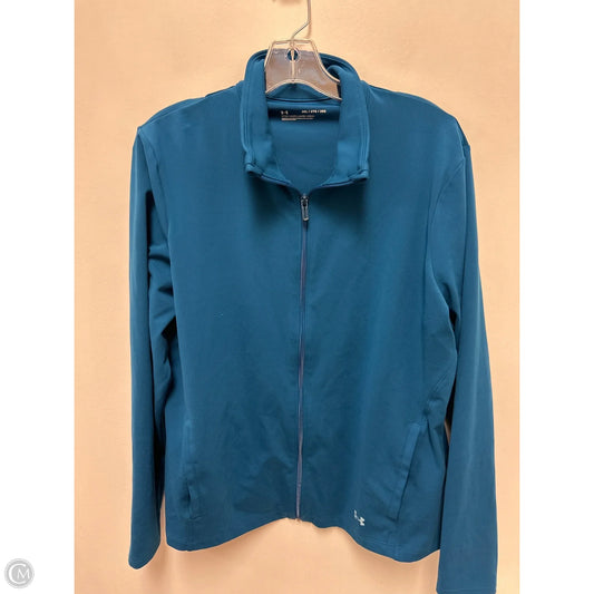 Athletic Jacket By Under Armour In Blue, Size: 2x