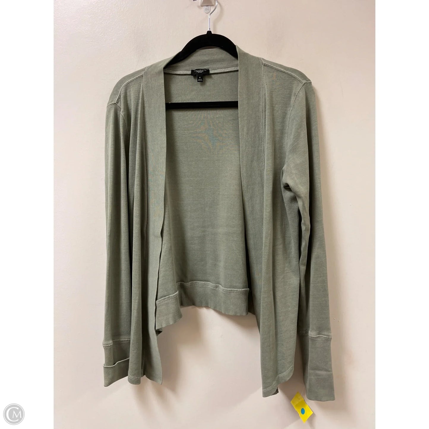 Sweater Cardigan By Talbots In Green, Size: M