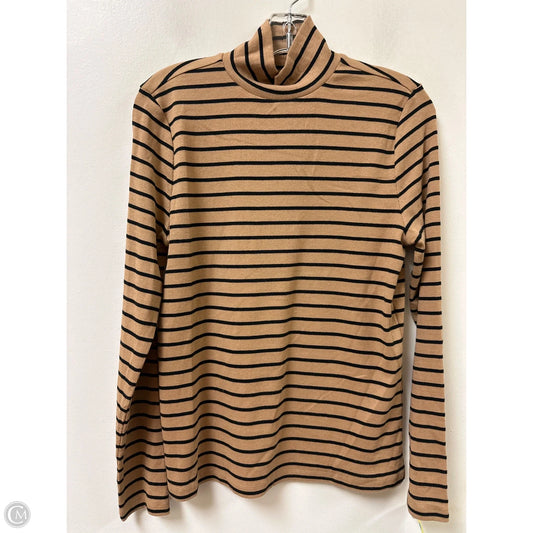 Top Long Sleeve By Loft In Brown, Size: L