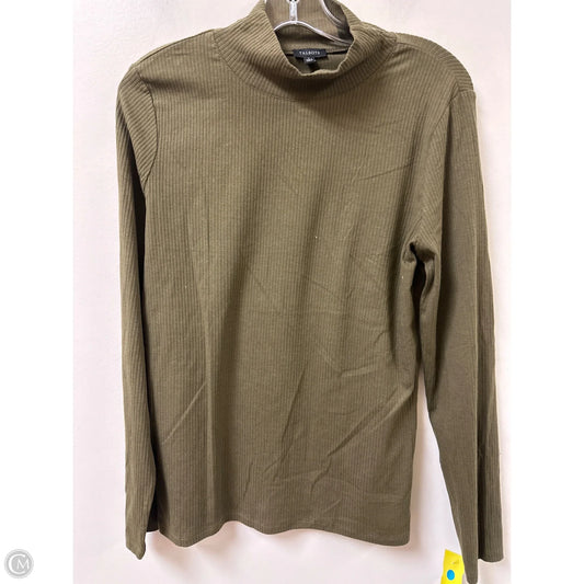 Top Long Sleeve By Talbots In Green, Size: L