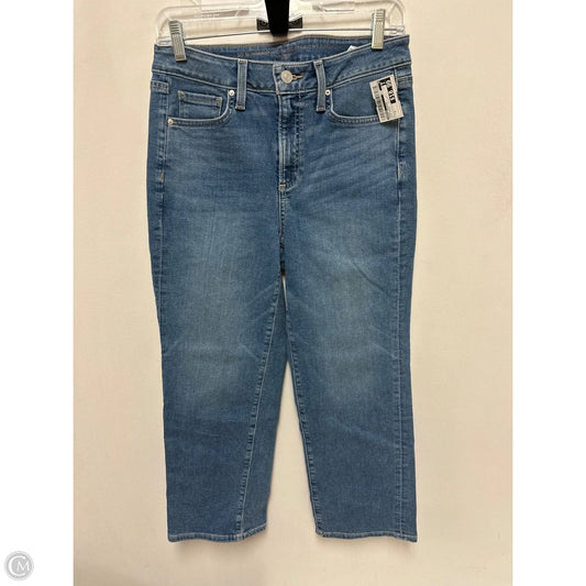 Jeans Cropped By Chicos In Blue Denim, Size: 4