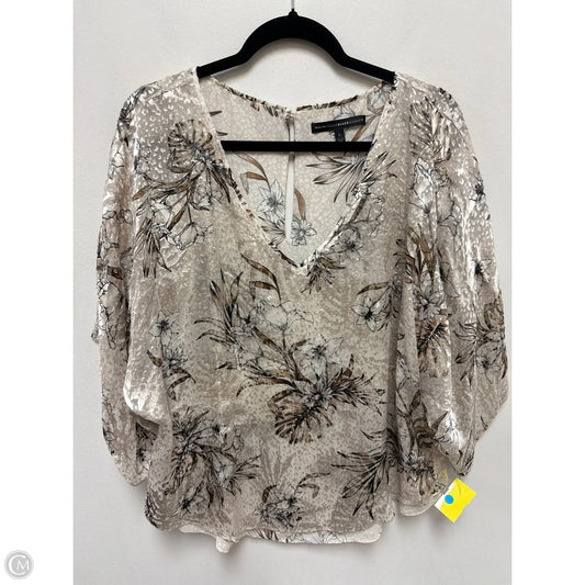 Top Long Sleeve By White House Black Market In Cream, Size: L