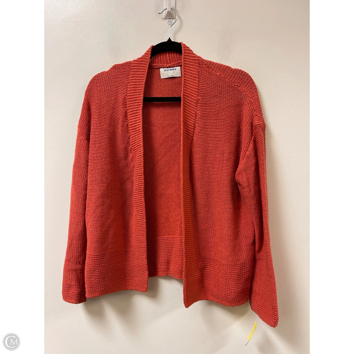 Sweater Cardigan By Old Navy In Orange, Size: S