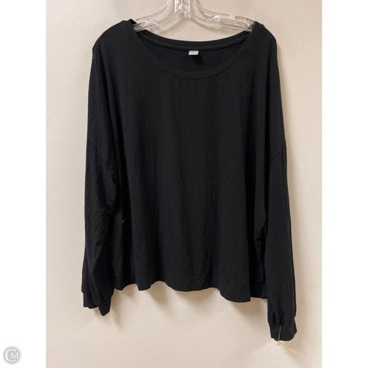 Top Long Sleeve By Old Navy In Black, Size: Xl
