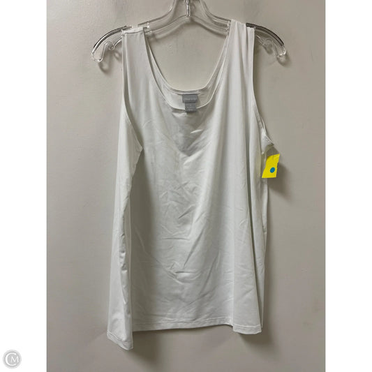 Tank Top By Chicos In White, Size: 1x