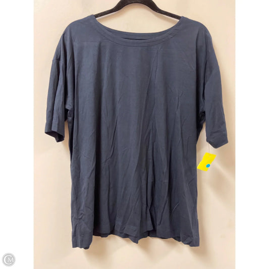 Top Short Sleeve By J. Jill In Navy, Size: L