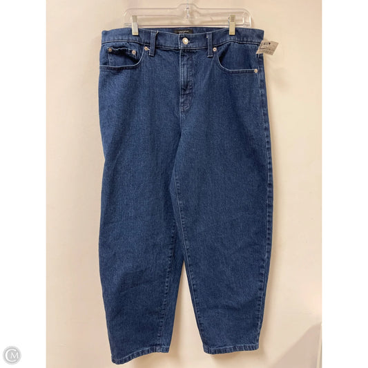 Jeans Boyfriend By Banana Republic In Blue Denim, Size: 14