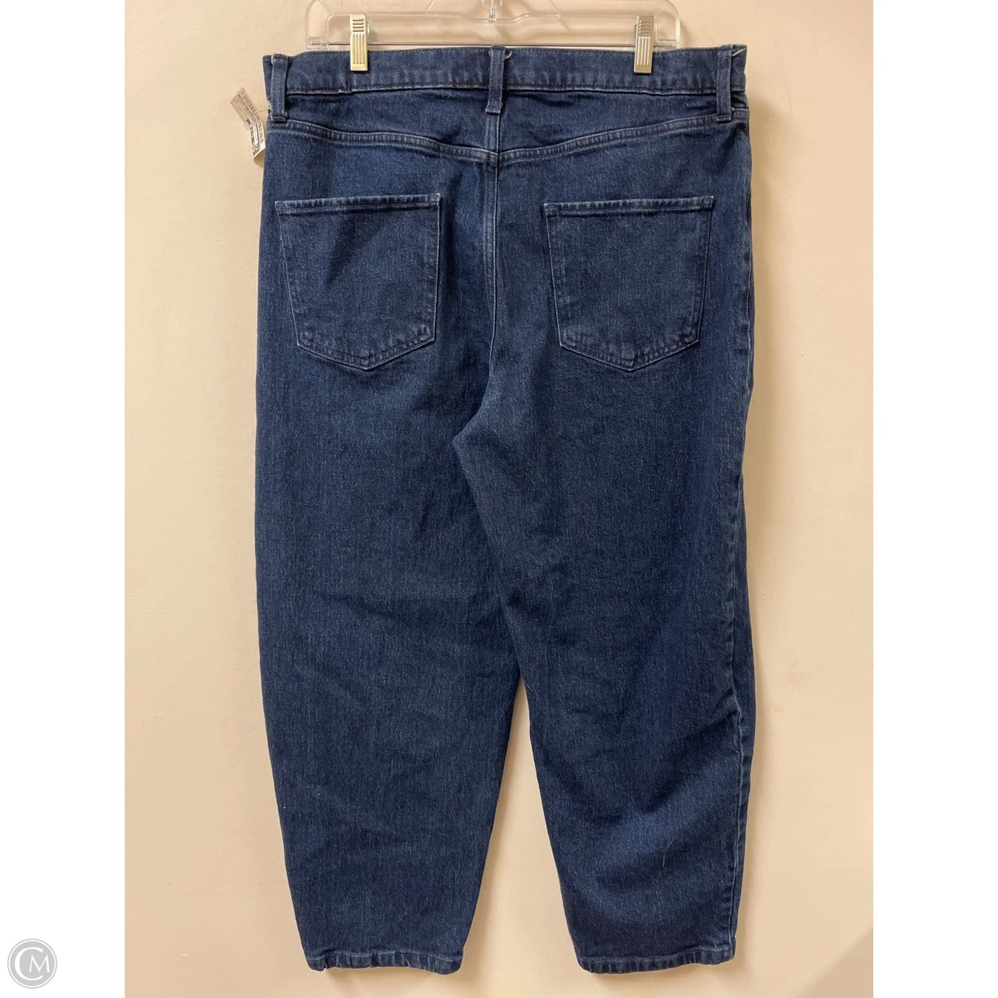 Jeans Boyfriend By Banana Republic In Blue Denim, Size: 14
