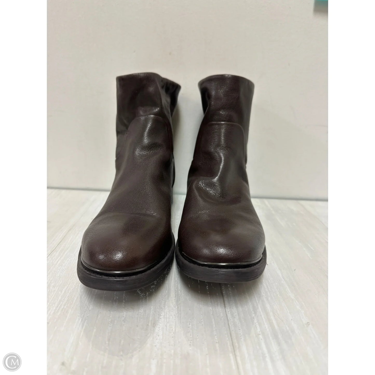 Boots Ankle Heels By Franco Sarto In Brown, Size: 11